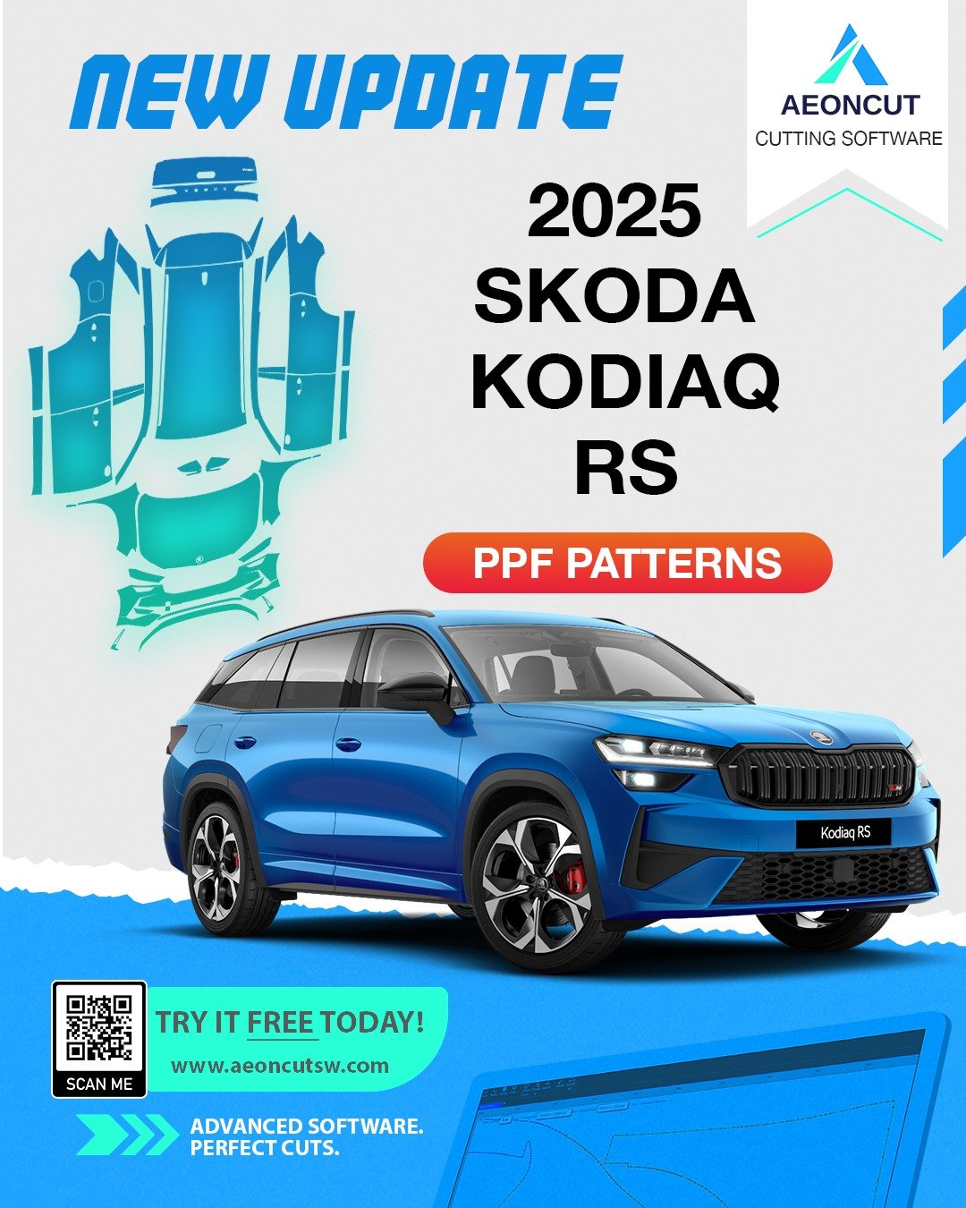 2025 Skoda Kodiaq RS PPF pattern