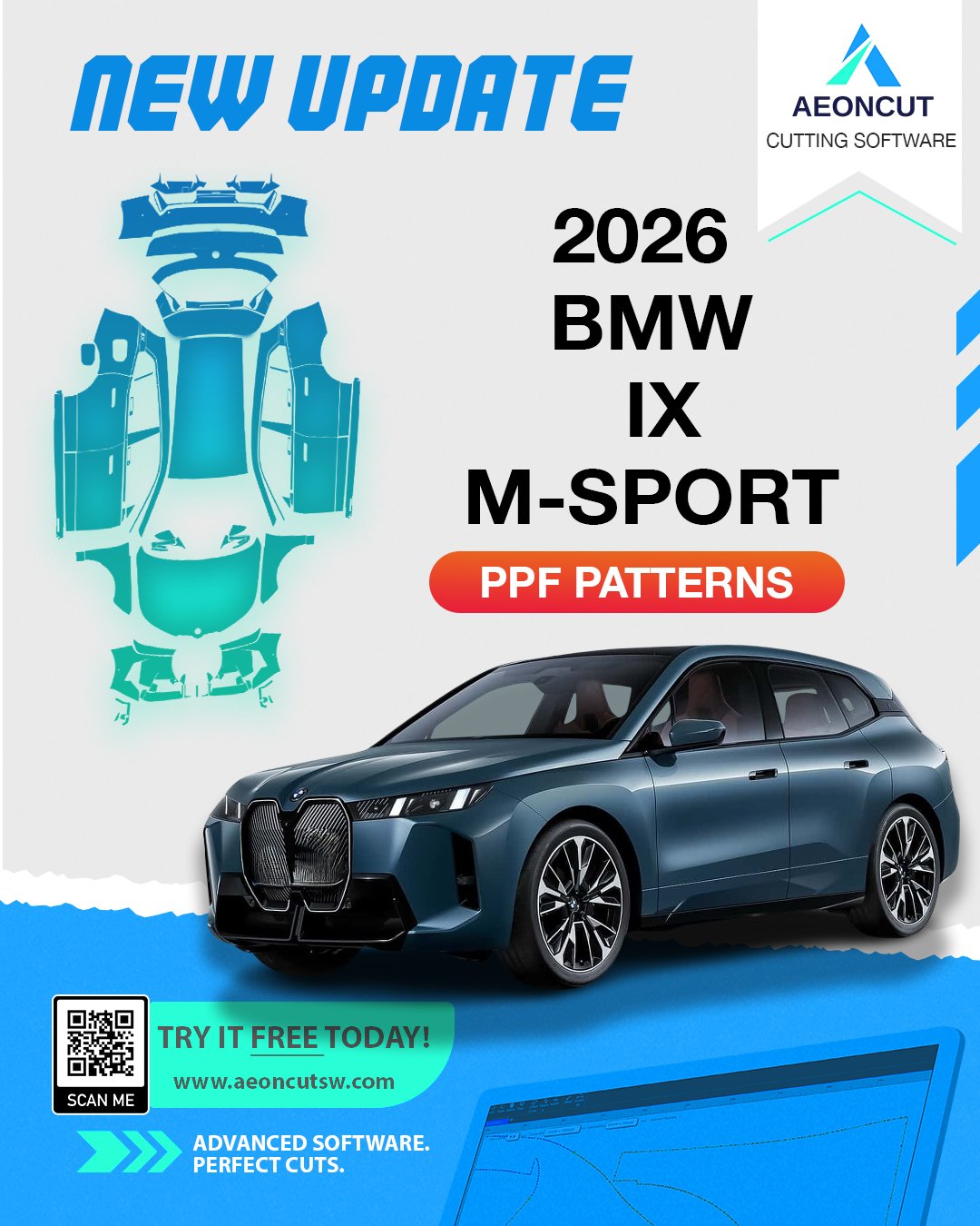 The new 2026 BMW IX M sport PPF