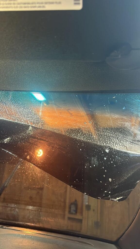 low cost window tint might fail over time
