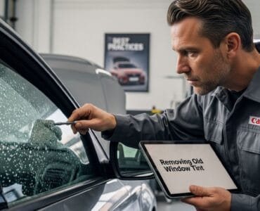 removing old window tint