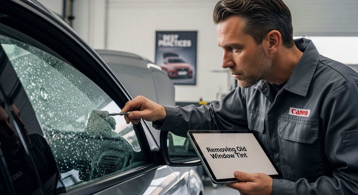 removing old window tint
