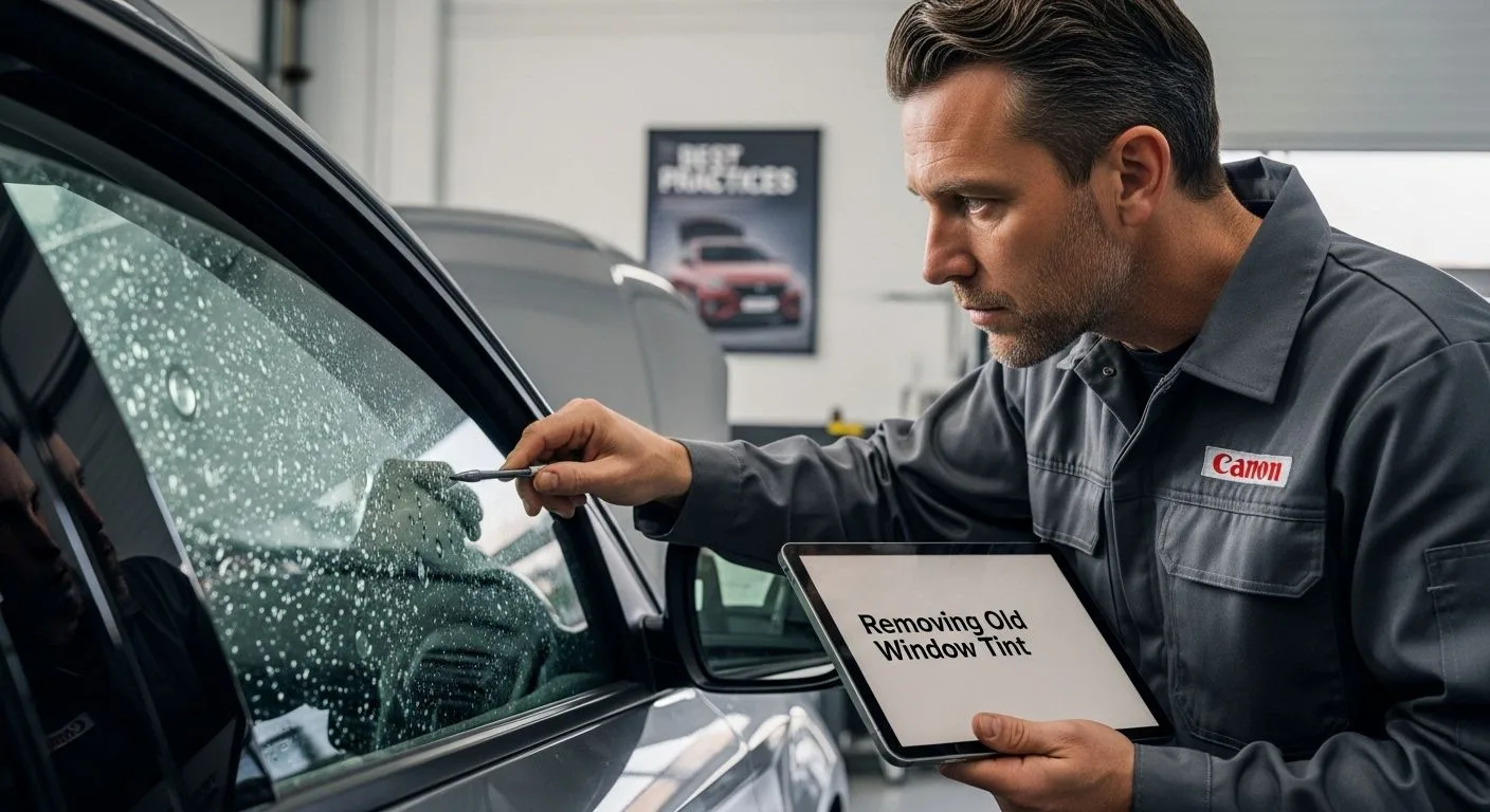 removing old window tint