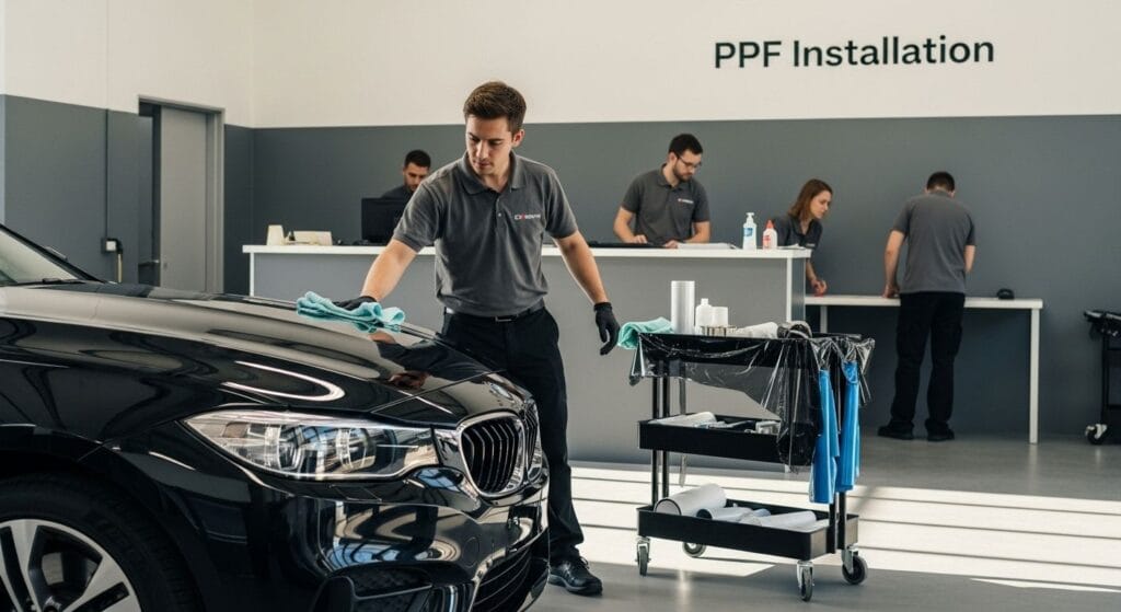 PPF installation workshop
