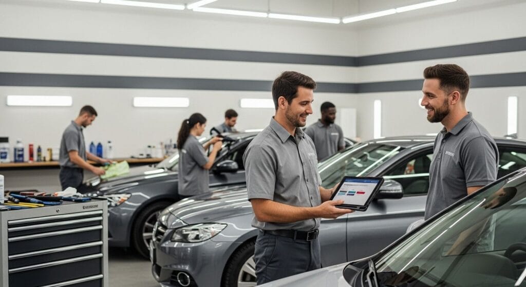auto care subscription customer service modern workshop – AEONCUT PPF Pre-cut Cutting software auto care subscription, customer service, modern workshop