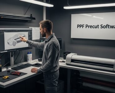 installer using PPF precut software