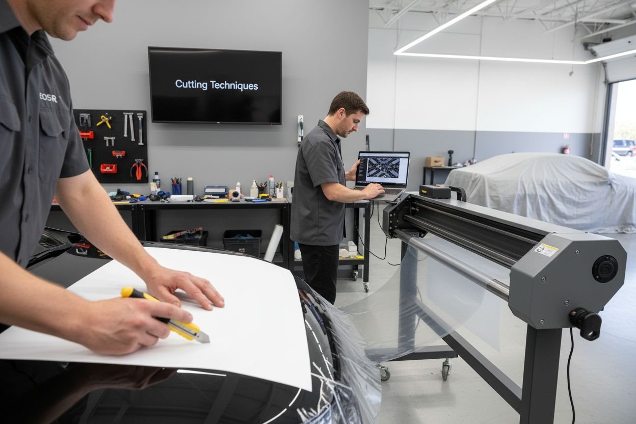 manual to digital cutting process – AEONCUT PPF Pre-cut Cutting software manual to digital cutting process