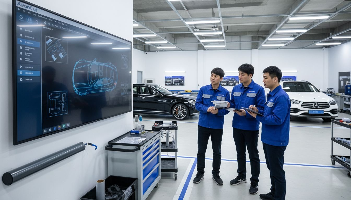 automotive PPF workshop – AEONCUT PPF Pre-cut Cutting software automotive PPF workshop