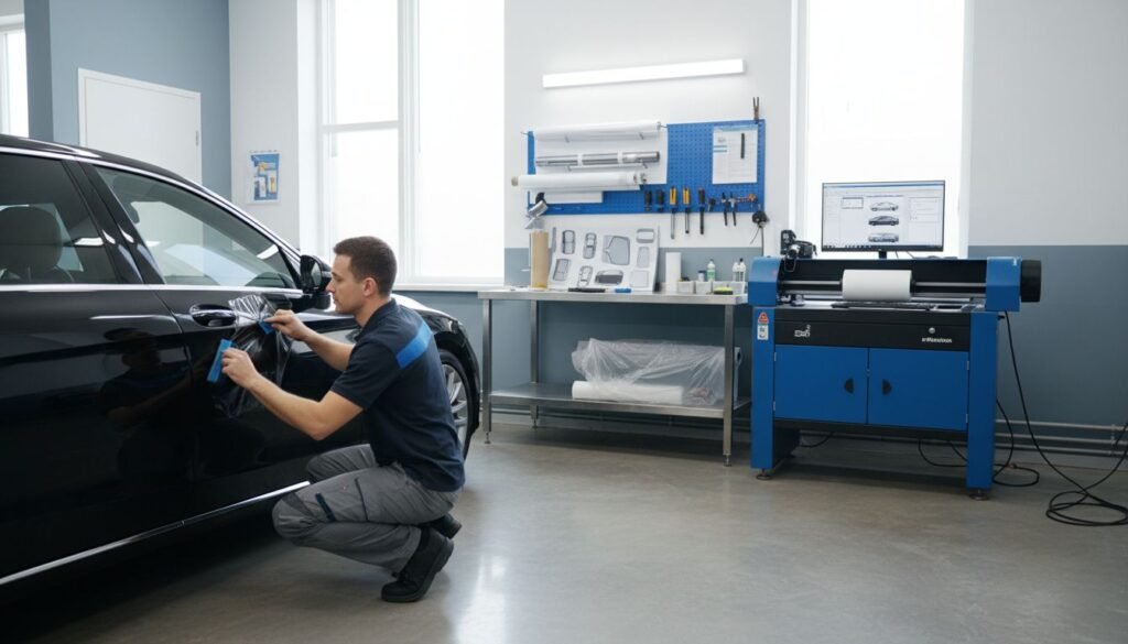window tint installation – AEONCUT PPF Pre-cut Cutting software window tint installation