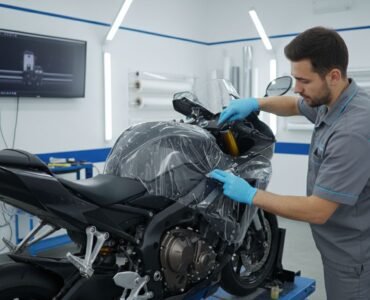 motorcycle ppf application