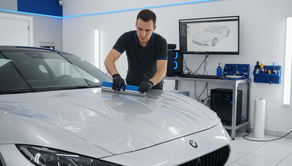 ppf car installation – AEONCUT PPF Pre-cut Cutting software ppf car installation