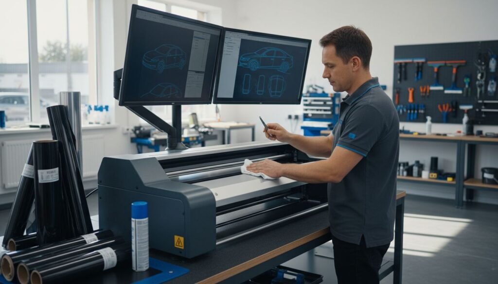 window film plotter workspace – AEONCUT PPF Pre-cut Cutting software window film plotter workspace